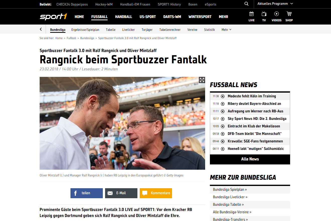 company.sportbuzzer.de Eine weitere WordPress-Seite